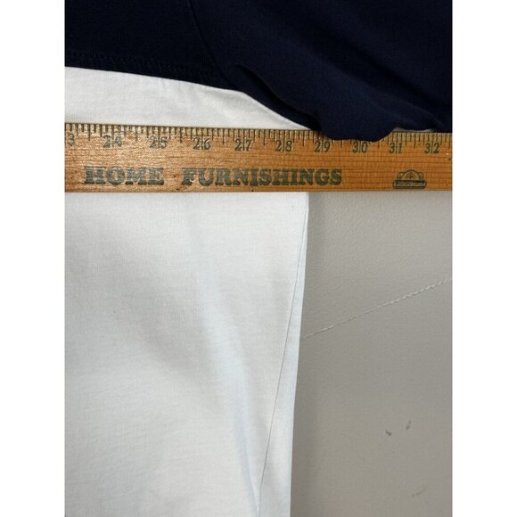 Nautica Sailing Club Polo 2XLT Blue White Coast Cup Y2K Nautical Prep FLAW - Picture 7 of 15